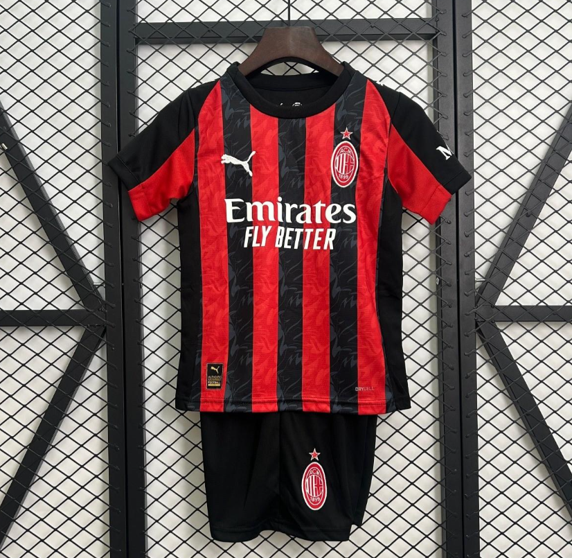 Kit tricou si pantaloni AC Milan home 25/26 Copii